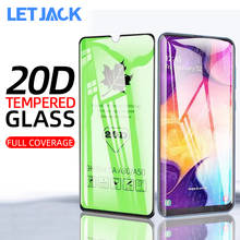 Protetor de tela curva de vidro temperado 20d, proteção de tela para samsung galaxy a50 a30 m10 m20 m30 a10 a20 a40 a70 a72 a52 a32 a6 a7 a8 plus 2018