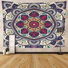 Tapeçaria de parede estampa de mandala para decoração, estética, anime, roupa de parede para casa, quarto, alimentação, 0.75*1/1.3*1.5/1.5*2m 2024 - compre barato