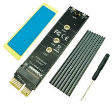 PCI-E PCI Express 3,0 X1 a M.2 M clave interfaz NVMe SSD PCIE M.2 Riser Card adaptador disipador térmico SSD 2230 2242 2260 2280 velocidad completa 2024 - compra barato