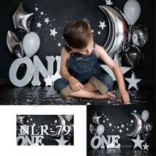 Детское платье для дня рождения вечерние фото фон воздушные шары на день рождения 1 год Праздник Baby Shower черный фон для фотосъемки 2024 - купить недорого