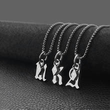 New letter pendant necklace men and women all-match simple sweater chain jewelry 2024 - buy cheap
