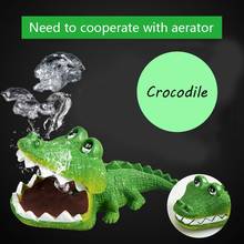 Frog Crocodile Fish Tank Decor Oxygen Pump Air Bubble Stone Air Pump Drive Fish Tank Toy Aquarium Ornament Decor 2024 - buy cheap