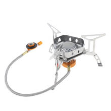 3500W Portable Camping Gas Stove Outdoor Backpacking Cooking Split Burner windproof (Stainless Steel) 2024 - buy cheap