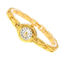 Oro nuevo Mujer reloj de pulsera de Mujer de oro Relojes pequeño Dial reloj de cuarzo Popular reloj de pulsera hora Mujer damas elegante Relojes 2024 - compra barato