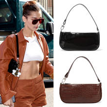 Vintage Alligator Baguette Shoulder Bag Ins Popular Designer Bag Women Handbag Purses Messenger Bag Fashion PU Leather Women Bag 2024 - buy cheap