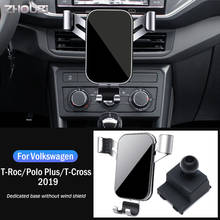 Car Mobile Phone Holder Air Vent Stand GPS Navigation Bracket For Volkswagen VW T-Roc Polo Plus T-Cross 2019 Car Accessories 2024 - buy cheap