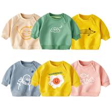 Suéter masculino para bebês recém-nascidos, blusa de algodão de manga comprida com desenho animado para meninos e meninas, suéter casual, fantasia rosa para o casaco 2024 - compre barato