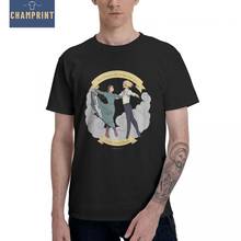 Camiseta de Howl's Moving Castle para hombre, camisa divertida de Anime aullada, camiseta de manga corta con cuello redondo, Tops de talla grande 100% de algodón 2024 - compra barato