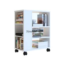 Simple Creative Small Children's Bookshelf With Wheel Easy To Move Bedroom Living Room Corner Kids Book Shelf Storage Cabinet 2024 - buy cheap