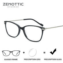 ZENOTTIC Retro Optical Myopia Prescription Glasses Women Square Anti-Blue-Ray Photochromic Eyeglasses Frame Hyperopia Eyewear 2024 - buy cheap