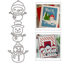 2021 New Christmas Lovely Snowman Metal Cutting Dies For DIY Craft Making Greeting Card Album Scrapbooking No Clear Stamps Sets 2024 - buy cheap