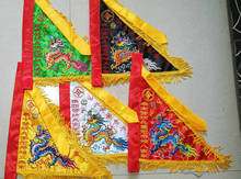 Taoist flag, five флаг с драконом, five Ying army флаг с лошадью, five color Lingqi, двусторонний Вышитый Флаг 2024 - купить недорого