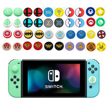 4 Uds. De agarres analógicos de silicona para mando de Nintendo Switch, accesorios para Thumb Sticks Cap Skin para Switch Lite 2024 - compra barato