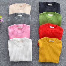Детские свитера от 1 до 6 лет вязаные свитера ярких цветов Одежда для маленьких мальчиков и девочек вязаные Повседневные свитера с длинными рукавами для малышей 2024 - купить недорого