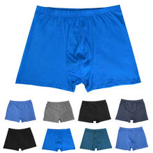 Boxers dos homens cuecas masculinas de algodão calcinha masculina respirável sólido confortável shorts cuecas plus size L-8XL 2024 - compre barato