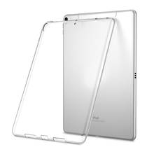 Funda de silicona transparente para iPad Pro 11, 12,9, 2018, 9,7, amortiguador suave, TPU, para tableta, iPad 2, 3, 4, 5, 6, Air Mini 2024 - compra barato