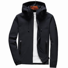 Fashion Jacket Men Zipper New Arrival Brand Casual Solid Hooded Jacket Men's Outwear Slim Fit  Spring Autumn Casual High Quality 2024 - buy cheap