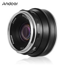 Andoer 35mm F1.6 Manual Focus Lens Large Aperture for Fujifilm FX-Mount Mirrorless Cameras 2024 - buy cheap