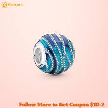 Fashion 925 Sterling Silver Beads Blue Swirls Charm Mixed Enamel Charms fit Original Pandora Bracelets Women DIY Jewelry 2024 - buy cheap