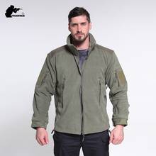 Winter Men's Fleece Jackets Male Outerwear Multi Pocket Tactical Jacket Men Clothing Warm Bomber Jacket Coats TF011 2024 - buy cheap