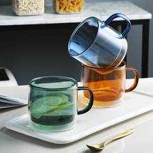 Gao Peng силиконовая стеклянная двухслойная стеклянная витражная чашка для чая теплоизоляционная чашка для молока кофейные кружки 2024 - купить недорого