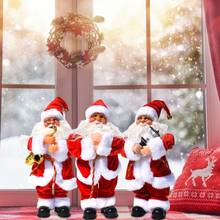 Christmas Electric Santa Claus Doll Christmas Figurines Crafts Gift For Children Toy Singing Dancing Toy Christmas Decoration 2024 - buy cheap