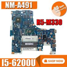 Samxinno NM-A491 placa-mãe do portátil para lenovo ideapad 300-17isk original mainboard I5-6200U R5-M330 2024 - compre barato