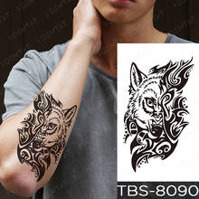 Водостойкая временная татуировка наклейка Дракон Курама бабочка ворона флеш-татуировки тотем маори боди-арт рука поддельные татуировки для женщин и мужчин 2024 - купить недорого