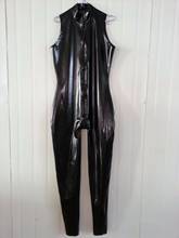 Latex Ganzanzug Gummi Catsuit Rubber Cosplay Schwarz Zentai Suit Size S-XXL 2024 - buy cheap