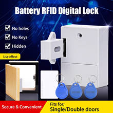 No Hole Hidden Smart Sensor Lock/Invisible Cabinet Lock/Invisible Lock/125KHz EM ID Card Lock/Drawer Lock/Swipe Lock 2024 - buy cheap