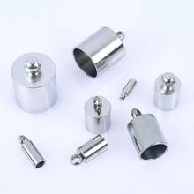 5-10Pcs/Lot Stainless Steel 2-10mm Tassel Caps Leather Cord Rope Connectors End Caps For Jewelry Making Supplies DIY Accessories 2024 - buy cheap