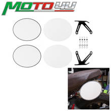 Placa de matrícula lateral para motocicleta, pegatinas en blanco de alta calidad para Ducati Scrambler 800, 2014, 1 par 2024 - compra barato