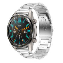 Сменный ремешок BEHUA из нержавеющей стали 22 мм для часов Huawei Watch GT 46 мм/42 мм, ремешок для часов HUAWEI watch GT 2 46 мм, браслет 2024 - купить недорого