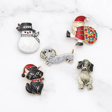 Merry Christmas Brooch Animals Plant Pins Brooches For Women Kids Clothes Decoration Fashion Jewelry Xmas Accessories Brooch 2024 - buy cheap