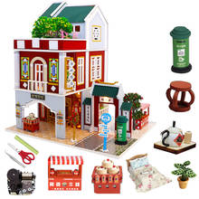 Mobília em miniatura para casa de boneca de madeira, kit para casa de bonecas diy, brinquedo para meninos, presente de natal, 1:24 2024 - compre barato