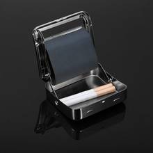 Suit 70mm Papers Metal Automatic Cigarette Tobacco Roller Rolling Machine Case Rolling Machine Box rolling paper cigarette case 2024 - buy cheap