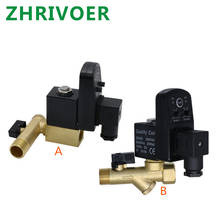 Válvula de drenagem pneumática automática 1/2, válvula de solenoide elétrica para controle de tempo de óleo e água, ac220v, dc24v, opt -a 2024 - compre barato