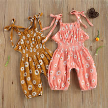 0-18 Months Newborn Baby Girls Sleeveless Daisy Print Romper Fashion Romper Jumpsuit For Kids Girls Casual Summer Playsuit 2024 - buy cheap