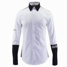 Minglu Shirt Men Luxury Brand Letters Embroidery Men Shirts Casual Long Sleeve Slim Fit Cotton Mens Dress Shirts Plus Size 4xl 2024 - buy cheap