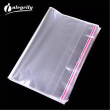 INTEGRITY 9000pcs 24*34cm Transparent Resealable self sealing gift/Boutique/cookie package bags clear zip lock Opp Plastic pouch 2024 - buy cheap