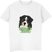 T camisa de manga curta de moda de cachorro de montanha bernese impresso engraçado camiseta masculina topos t harajuku streetwear 2024 - compre barato