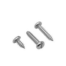 Tornillos de cabeza sartén ranurada M4.2, tornillo redondo de una palabra, autorroscante, pernos de cola afilados, GB5282 perno de acero inoxidable, 9,5mm-19mm de largo, 30 Uds. 2024 - compra barato