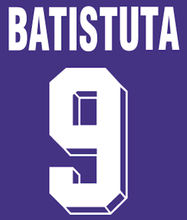 Felt #9 Batistuta Nameset #10 Rui Costa Nameset Customize Soccer Number Letter Heat Print Football Patch 2024 - buy cheap