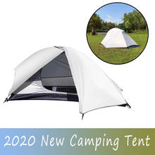 Ультралегкая палатка для кемпинга, один человек, водонепроницаемый рюкзак, дышащий, для улицы, 3 сезона, палатки для кемпинга с внутренней палаткой 2024 - купить недорого
