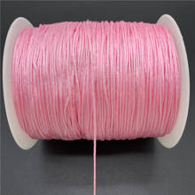 0.5/0.8/1.0/1.5mm Pink Nylon Cord Thread Chinese Knot Macrame Cord Bracelet Braided String DIY Tassels Beading For Shamballa 2024 - buy cheap