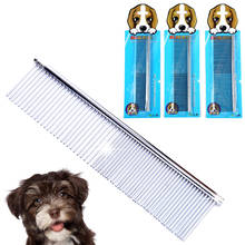 new Pet Dog Comb Professional Steel Hair Trimmer Stainless Steel Stripe High Quality Pets Combs Grooming Cleaning Brush 2024 - buy cheap