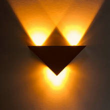 AC85-265V Led Wall Light 3W Triangular Aluminum Triangle Wall Lamp for Bedroom Bathroom Wall Sconce Light Fixture Home Lighting 2024 - buy cheap