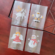 AQ мультфильм милый по индивидуальному заказу, Рождественская тема ручной работы конфеты упаковывая мешок для малыша детский праздничный костюм десертный декор для хранения мешки упаковки еды заедк 2024 - купить недорого
