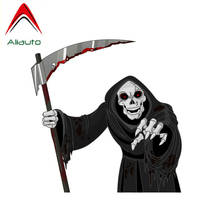 Aliauto-pegatina creativa para coche, pegatina de vinilo para Halloween, Horror, diablo, muerte, cubierta de arañazos para Hyundai Suzuki Sx4 Priora,12cm * 12cm 2024 - compra barato