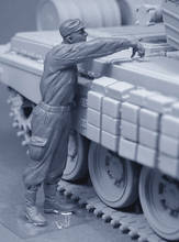 1/35 escala de resina fundida modelo branco segunda guerra mundial russo comissário de bordo precisa colorir o modelo à mão frete grátis 2024 - compre barato